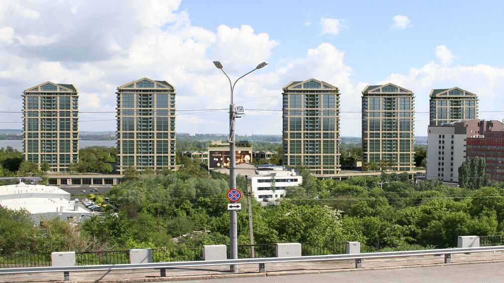 MasterLine 8 HI Hliníková okna a CW 50-HI Hliníkové fasády - Bytový komplex Bartolomeo Resort Town se nachází v Dnipropetrovsk, Ukrajina