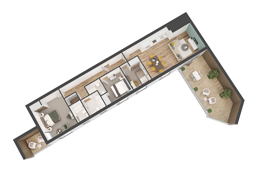 SlimLine 68 Hliníková okna, ConceptWall 50 Hliníkové fasády, ConceptFolding 68 Hliníkové posuvné systémy a ConceptPatio 130 Hliníkové posuvné systémy - Residental/Project Regency Place se nachází v Birmingham, Spojené království