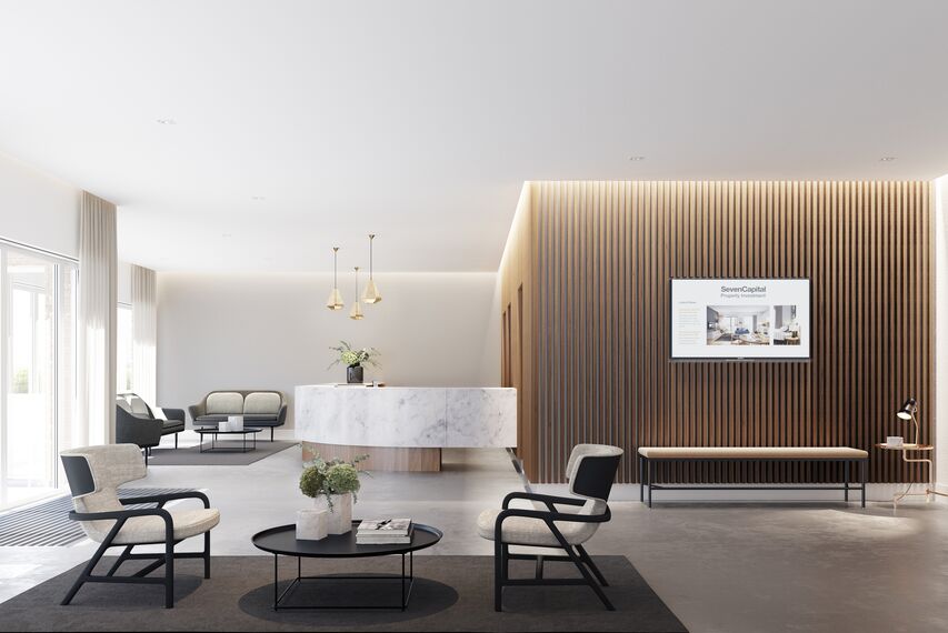 SlimLine 68 Hliníková okna, ConceptWall 50 Hliníkové fasády, ConceptFolding 68 Hliníkové posuvné systémy a ConceptPatio 130 Hliníkové posuvné systémy - Residental/Project Regency Place se nachází v Birmingham, Spojené království