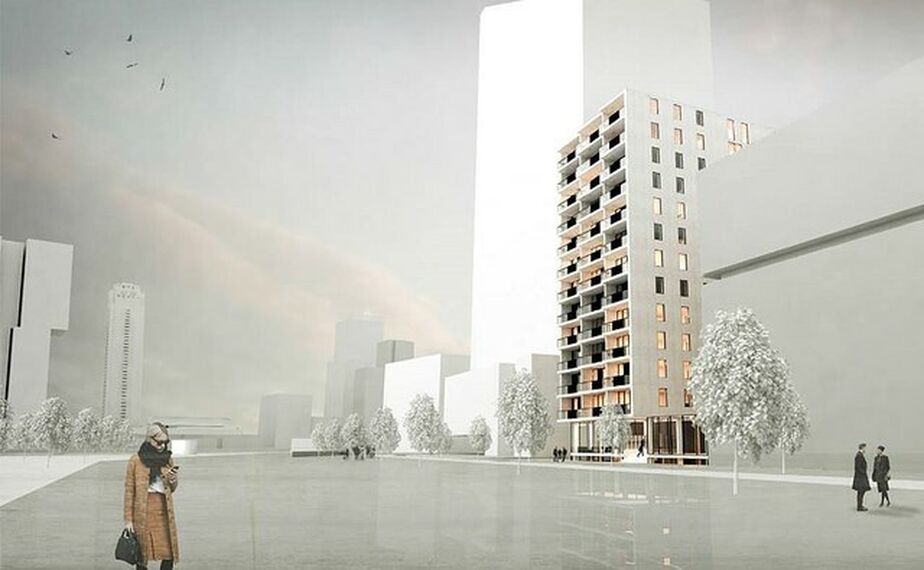 ConceptWall 50 Hliníkové fasády, MasterLine 8 Hliníková okna, ConceptSystem 77 Hliníková okna a CS 77 Fire Proof Hliníková okna - Bytový komplex Willemstower se nachází v Rotterdam, Nizozemí