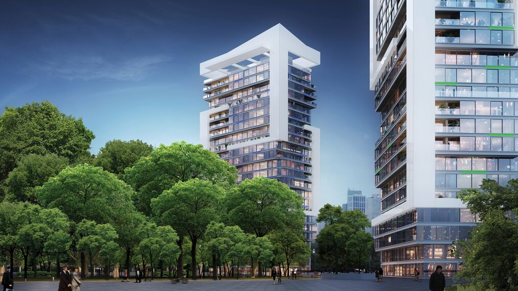 HiFinity Hliníkové posuvné systémy - Bytový komplex Black Forest Building 11 se nachází v Shanghai, Čína