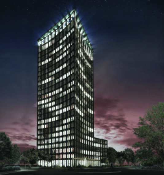 CW 65-EF Hliníkové fasády - Bytový komplex Ceres Tower se nachází v Basel, Švýcarsko