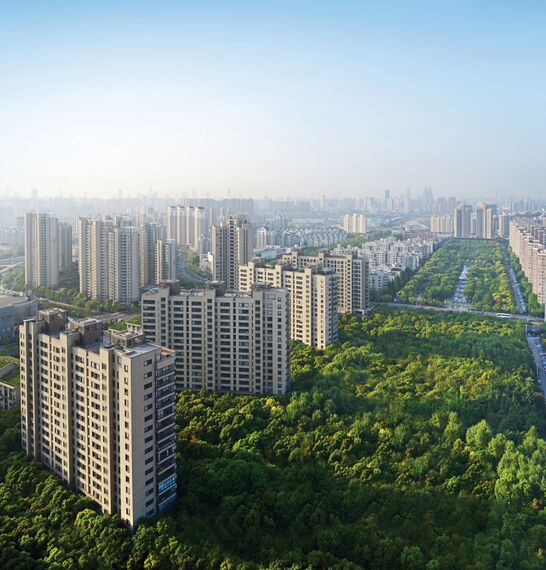 HiFinity Hliníkové posuvné systémy - Bytový komplex Black Forest Building 11 se nachází v Shanghai, Čína