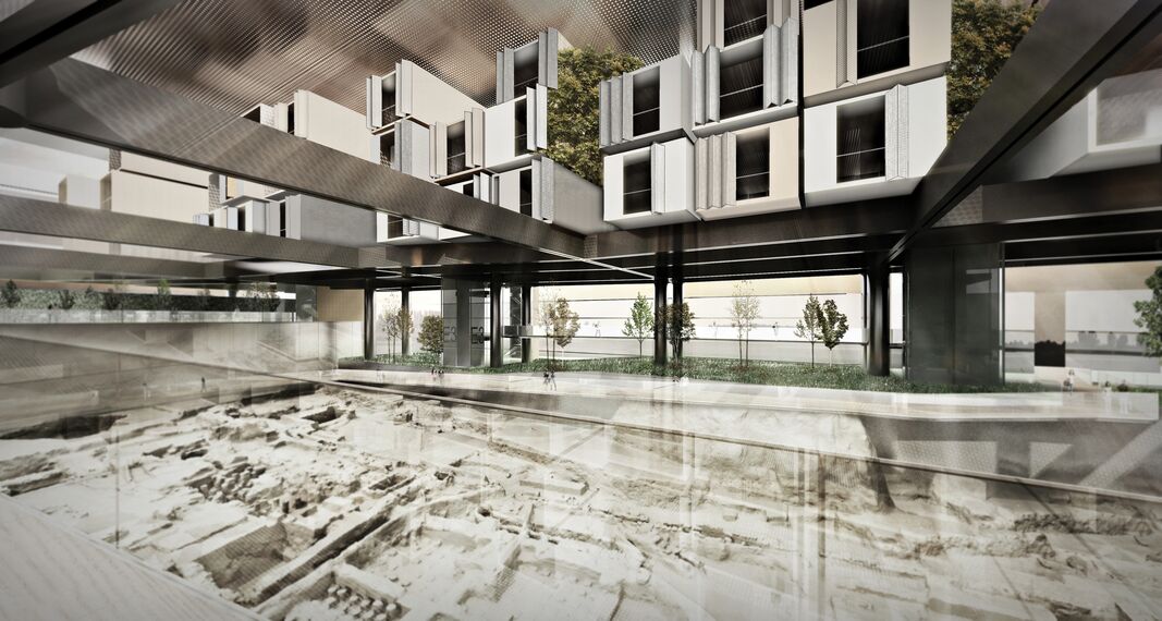 ConceptWall 50 Hliníkové fasády a ConceptSystem 68 Hliníkové dveře - Museum Antakya Hilton Museum Hotel se nachází v Hatay, krocan