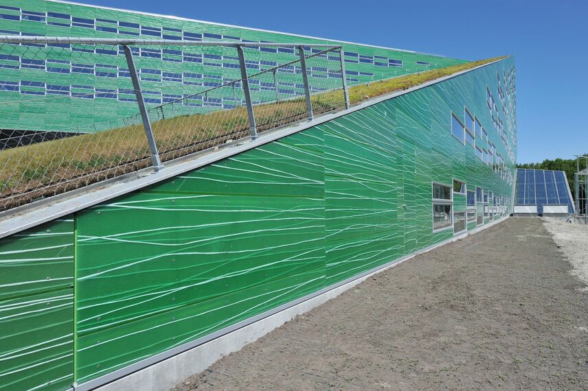 ConceptWall 50 Hliníkové fasády, EcoSystem 50 Hliníková okna a EcoSystem 50 Hliníkové dveře - College/University Centre for Life Sciences se nachází v Groningen, Nizozemí