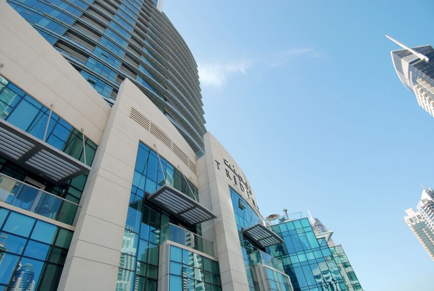 ConceptWall 50 Hliníkové fasády - Bytový komplex Bayside Residence se nachází v Dubai, Spojené arabské emiráty