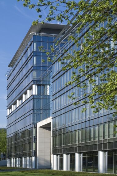 ConceptWall 50 Hliníkové fasády - Business center Marynarska Business Park se nachází v Warsaw, Polsko
