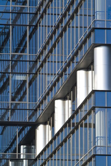 ConceptWall 50 Hliníkové fasády - Business center Marynarska Business Park se nachází v Warsaw, Polsko