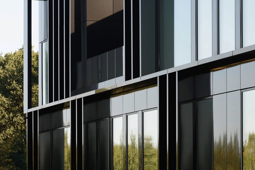 ConceptSystem 59Pa Hliníková okna a CW 50-HI Hliníkové fasády - Pivexin Technology Headquarter se nachází v Babice, Polsko