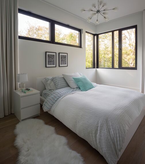ConceptWall 50 Hliníkové fasády a ConceptSystem 77 Hliníková okna - Forest View Residence se nachází vKanada