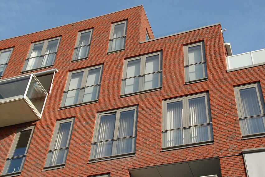ConceptWall 50 Hliníkové fasády - Bytový komplex Balans se nachází v Utrecht, Nizozemí