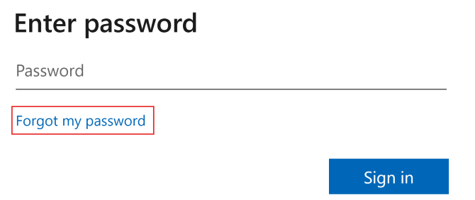 Tlačítko „Zapomněli jste heslo?“