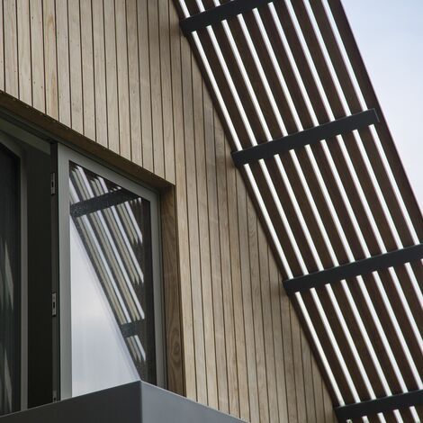 CS 86-HI (c) Zrušené systémy, ConceptWall 50 Hliníkové fasády a HiFinity Hliníkové posuvné systémy - Villa Forest villa Voorschoten se nachází v Voorschoten, Nizozemí