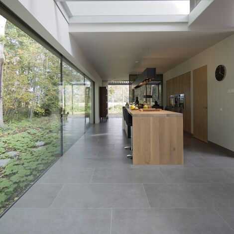CS 86-HI (c) Zrušené systémy, ConceptWall 50 Hliníkové fasády a HiFinity Hliníkové posuvné systémy - Villa Forest villa Voorschoten se nachází v Voorschoten, Nizozemí