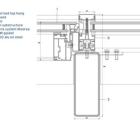 ConceptSystem 59Pa Hliníková okna, CW 50-ALU ON STEEL Hliníkové fasády, ES 50 Hliníková okna, CW 50 Standard Hliníkové fasády, CW 50 Hliníkové fasády a CS 59Pa Clampable Door Hliníkové dveře - Puerto Venecia se nachází v Zaragosa, Španělsko