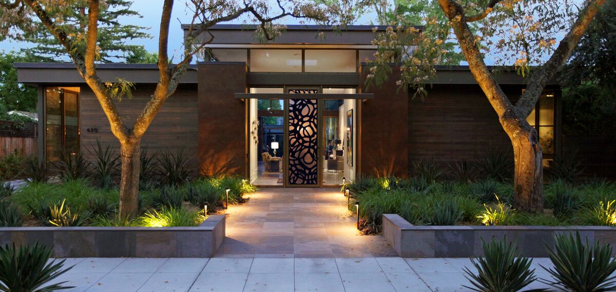 ConceptSystem 68 Hliníková okna, ConceptFolding 77 Hliníkové posuvné systémy a ConceptSystem 68 Hliníkové dveře - Villa Modern Prairie House se nachází v Sonoma Wine Country, Spojené státy americké