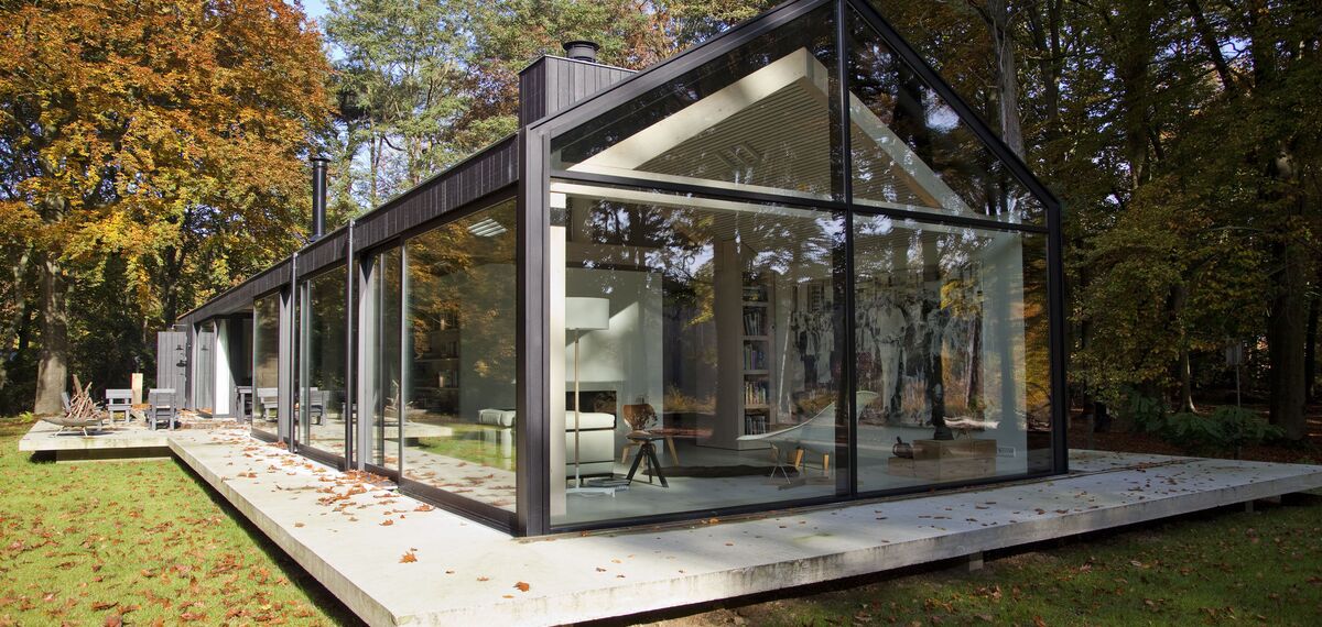 ConceptPatio 130 Hliníkové posuvné systémy, ConceptSystem 77 Hliníková okna a ConceptWall 50 Hliníkové fasády - House The Brouwhuis se nachází v Oisterwijk, Nizozemí
