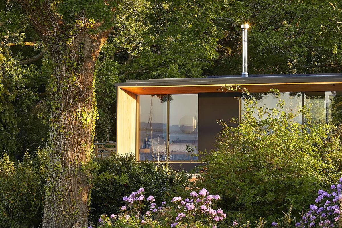 Island Rest private home, enveloped by greenery on the Isle of Wight, UK.